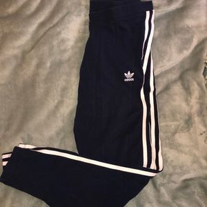 Navy blue Adidas leggings